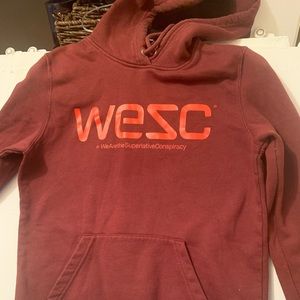 Wesc hoodie burgundy sz s